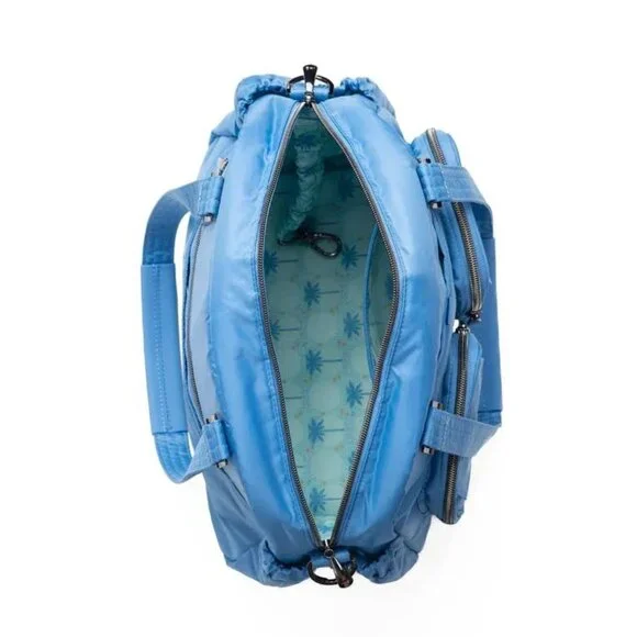 Lug Jumper 2 Carry-All Tote Coastal Blue Quilted Hearts